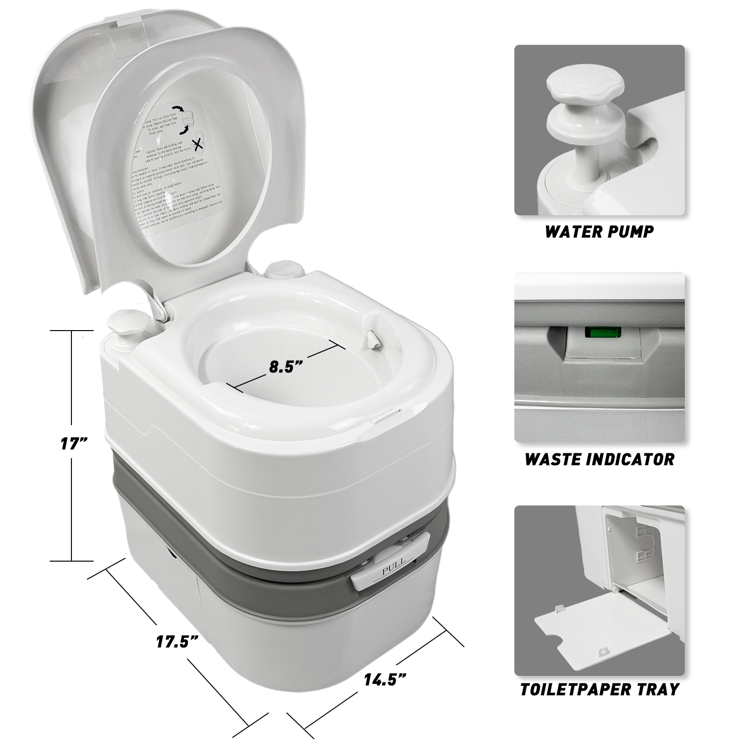 Portable toilet 24L